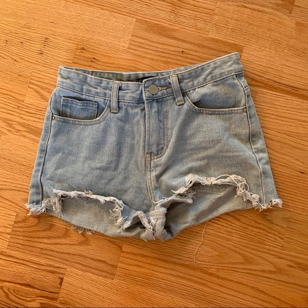 Distressed Jean Shorts